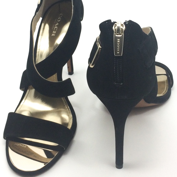 COACH Halsey Nubuck Heels - Picture 1 of 8